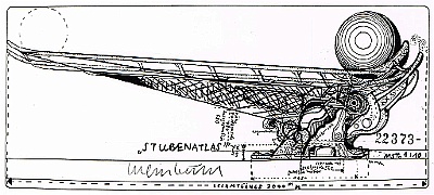 1973-22-3 - Stubenatlas - Tusche - 45x62cm